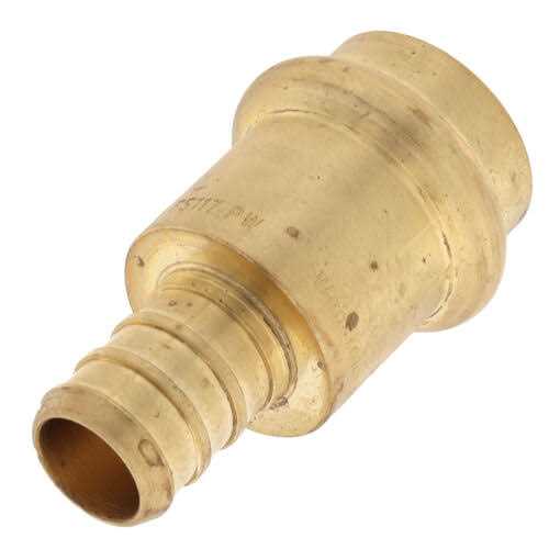 Webstone H-16802W 1/2 PEX Crimp x Copper Press Brass Adapter - Cheap Fitting