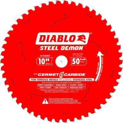 Diablo D1050CF 10 in. x 50 Tooth Steel Demon Cermet II Saw Blade - Cheap Fitting