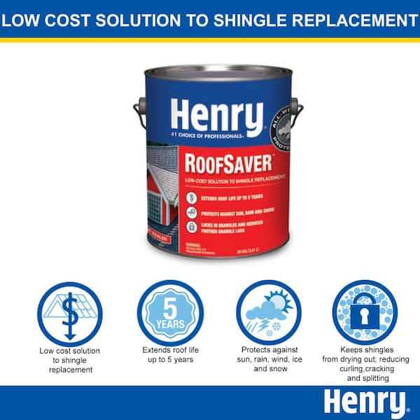 Henry 812 RoofSaver Clear Sealer Shingle Coating 0.90 gal - Cheap Fitting