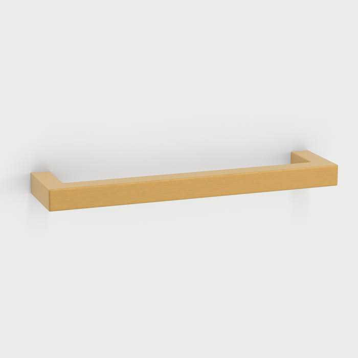 Modern Cabinet Handles Brushed Brass Kitchen Square Drawer Pulls - Cheap Fitting