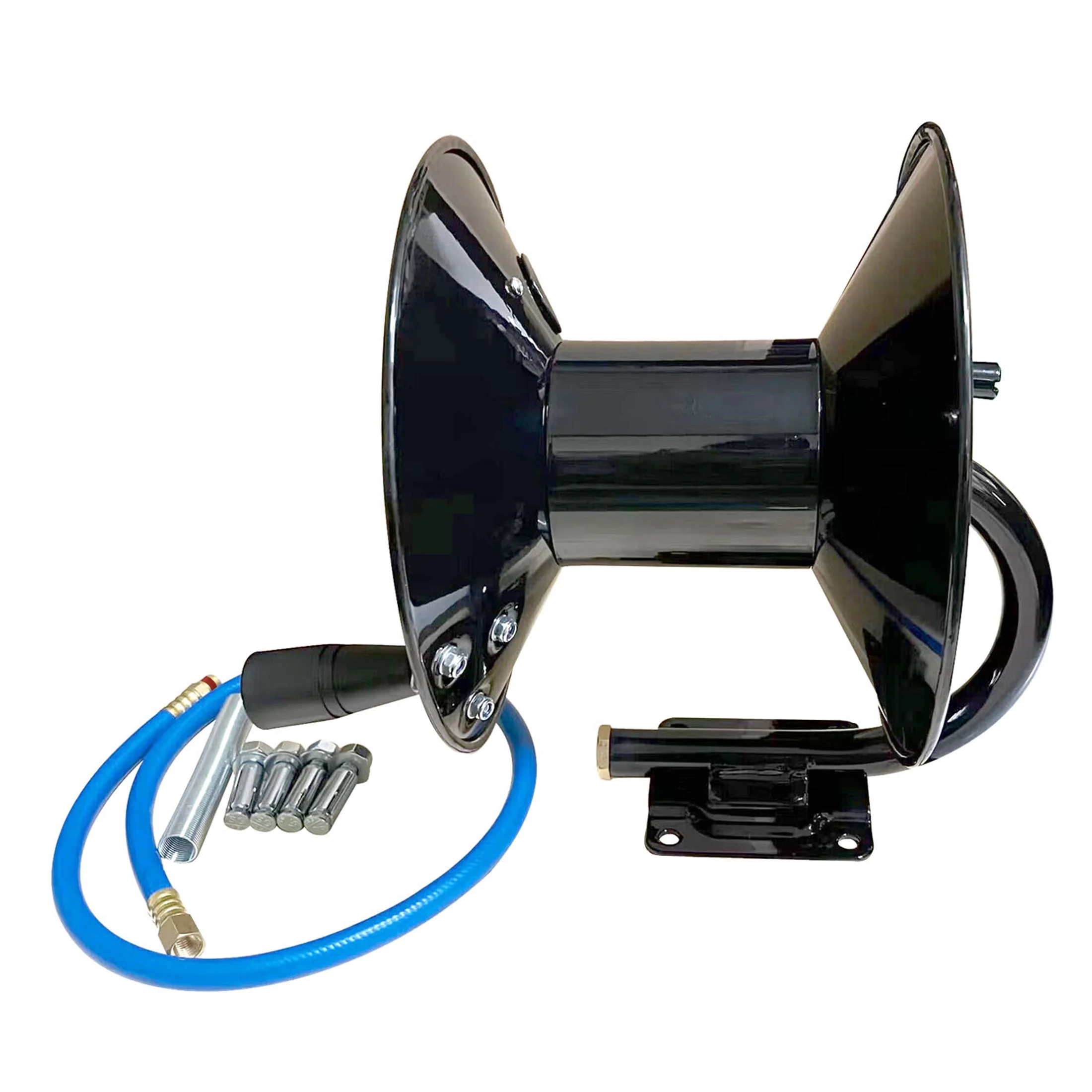 Hyper Tough Heavy-Duty Manual Air Hose Reel, 3ft Lead in Hose Included - Cheap Fitting