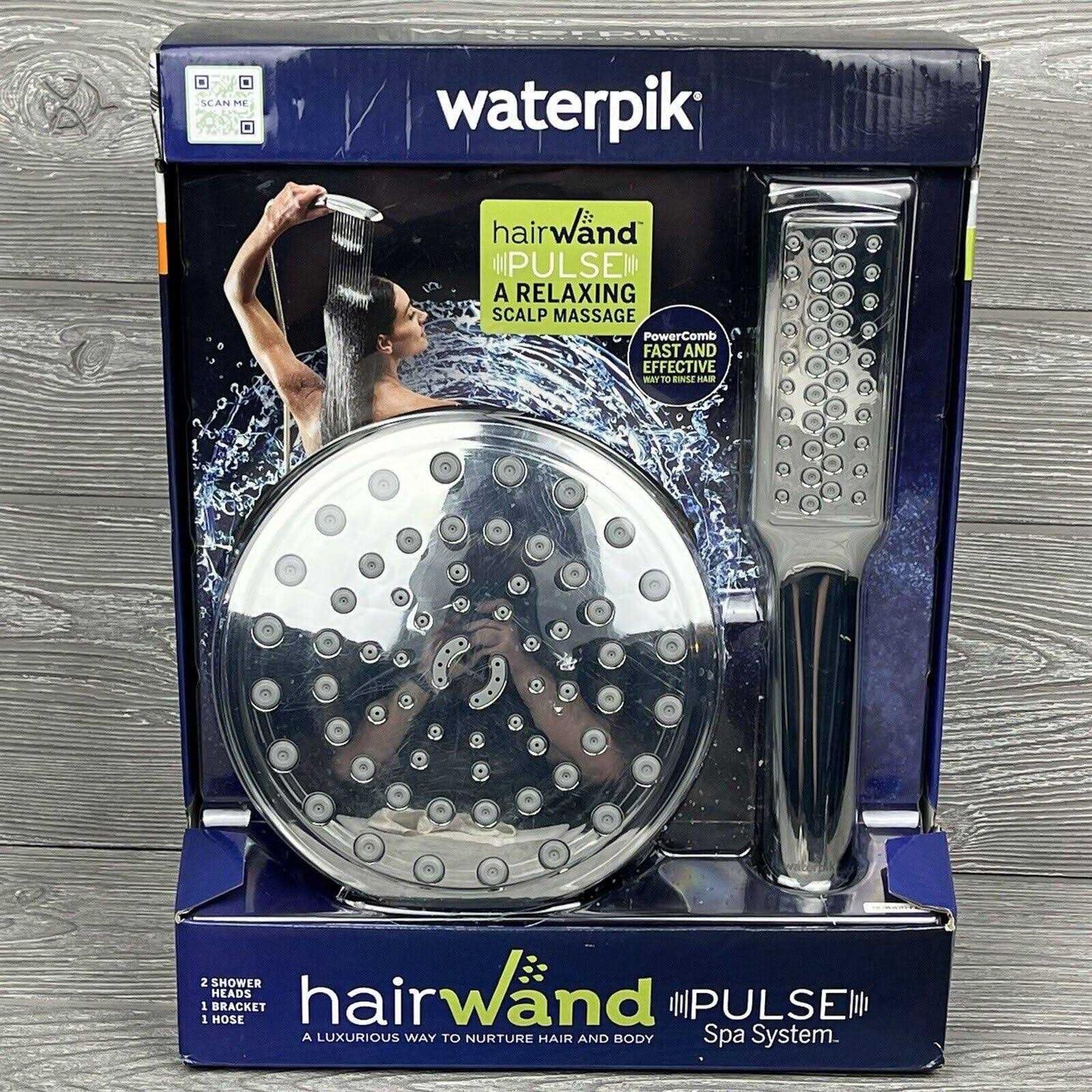 Waterpik 12-Spray Patterns with 1.8 GPM 7 in. Wall Mount High Pressure Dual Shower Head and Wand Shower Head YPW-833E/SPW-483MED - Cheap Fitting