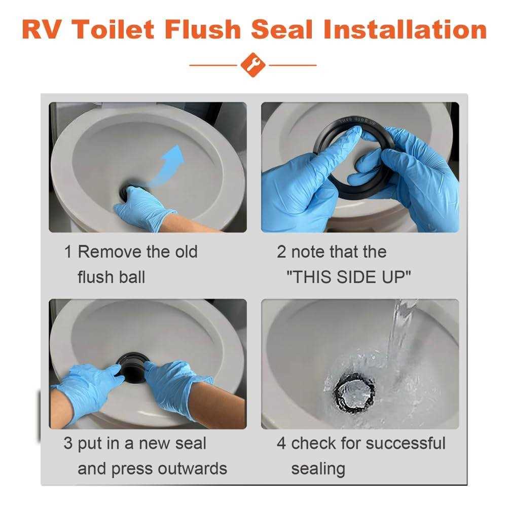 NZRAQK RV Toilet Seal Flush Ball Seal Gasket Replacement 385311658 for Dometic 300/310/320 - Cheap Fitting