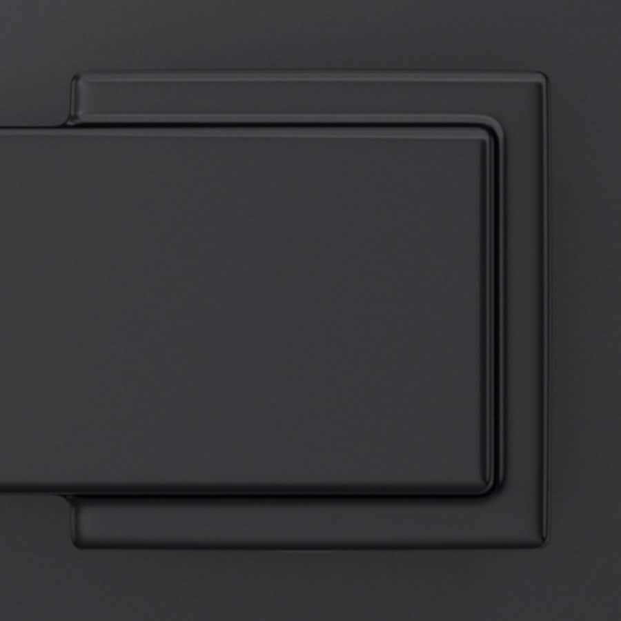 Schlage Matte Black Single Cylinder Deadbolt and Plymouth Keyed Entry Knob - Cheap Fitting