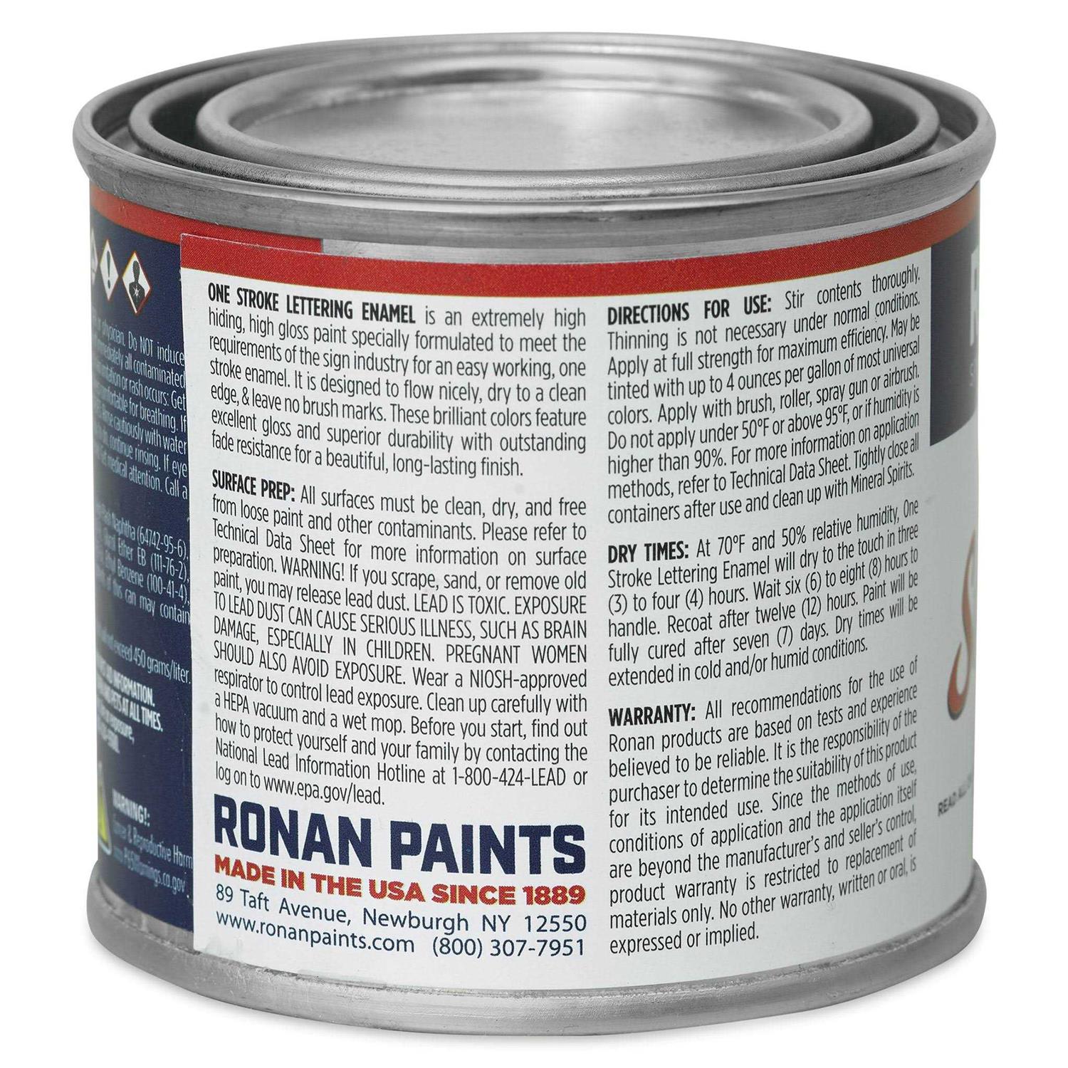 Ronan One Stroke Lettering Enamel - Cheap Fitting