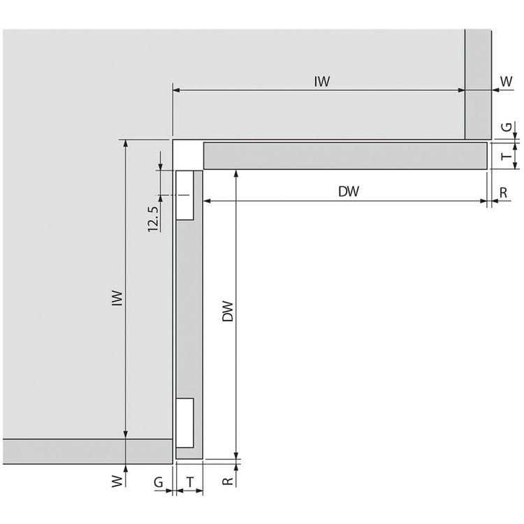 Blum Clip Top 60° Opening Angle Bi-fold 79T8500.10 - Cheap Fitting