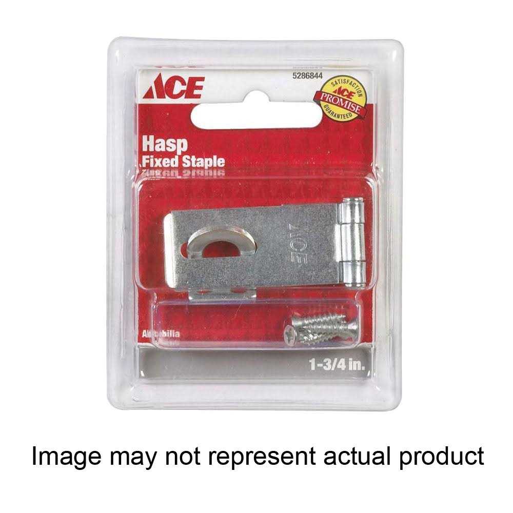 Ace zinc 1-3/4 in. L Fixed Staple Safety Hasp - Cheap Fitting