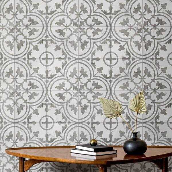 Llama Arte Loire 10 x 10 Porcelain Patterned Wall & Floor Tile Merola Tile - Cheap Fitting