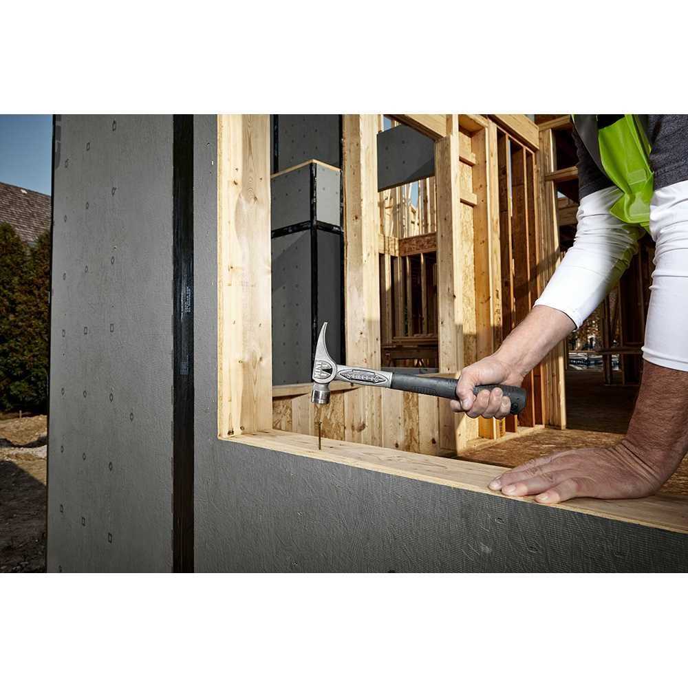 Stiletto TBM14RMS TiBone Mini-14 oz Milled Face Hammer with 16-in. Straight Titanium Handle - Cheap Fitting