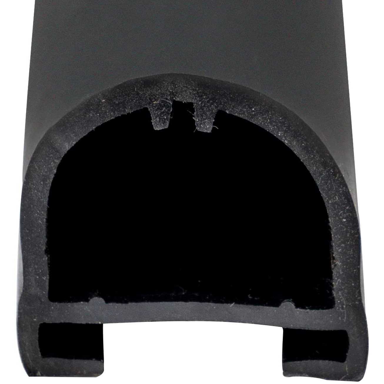 Black Rubber 018-312-EKD for 1 x 15/16 x 35′ D-Seal RV Slide Out System - Cheap Fitting