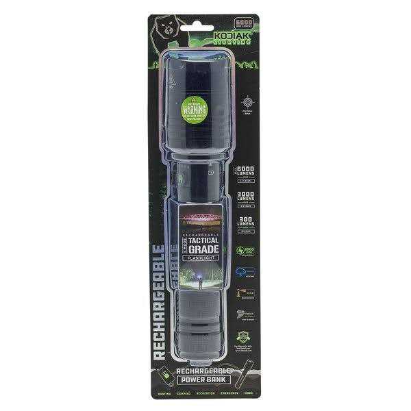 Kodiak 6000 Lumen Rechargeable Flashlight - Cheap Fitting