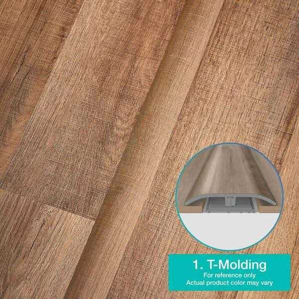 Performance Accessories Pewter 0.75 in. T x 2.37 in. W x 78.7 in. L Laminate 4-in-1 Molding - Cheap Fitting