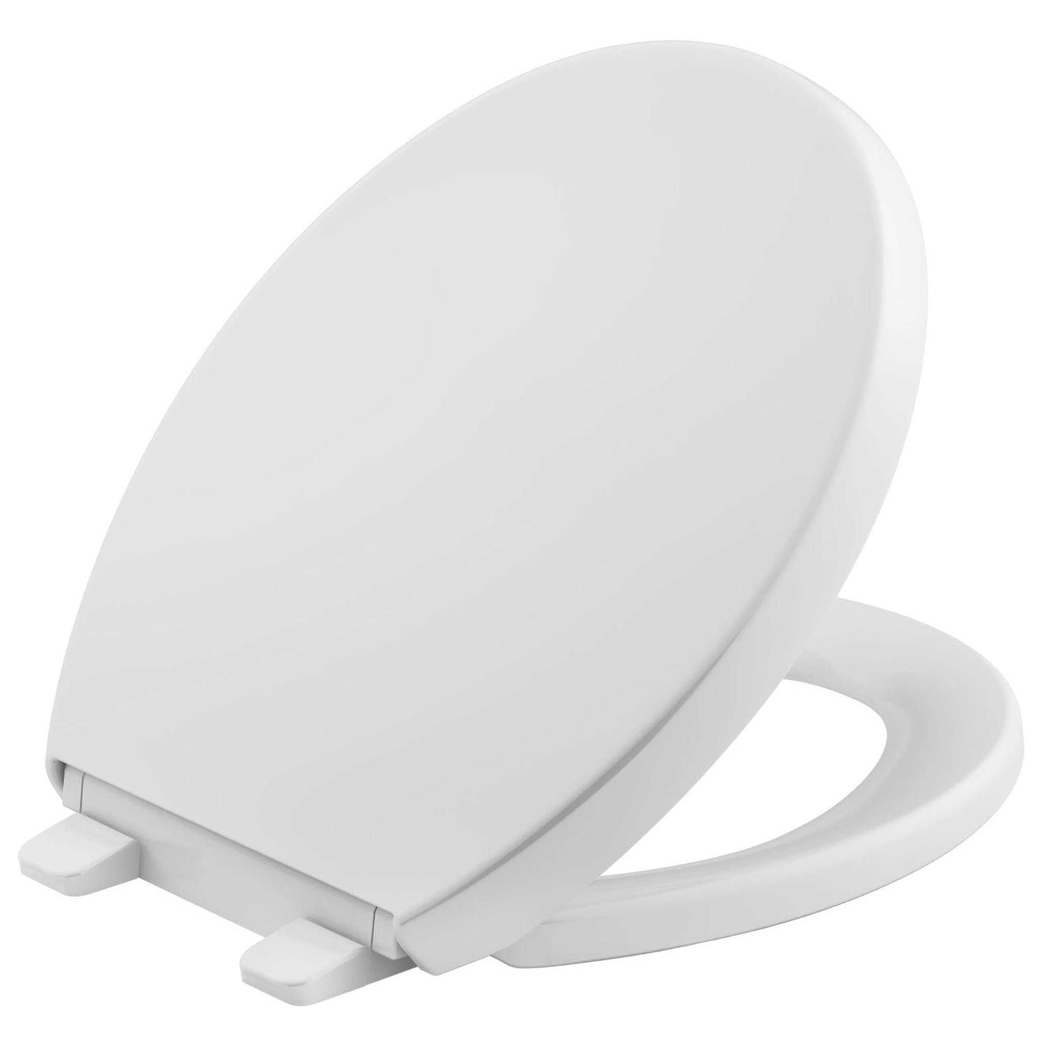 Kohler 4009-0 Reveal Quiet-Close with Grip-Tight Round-Front Toilet Seat - Cheap Fitting