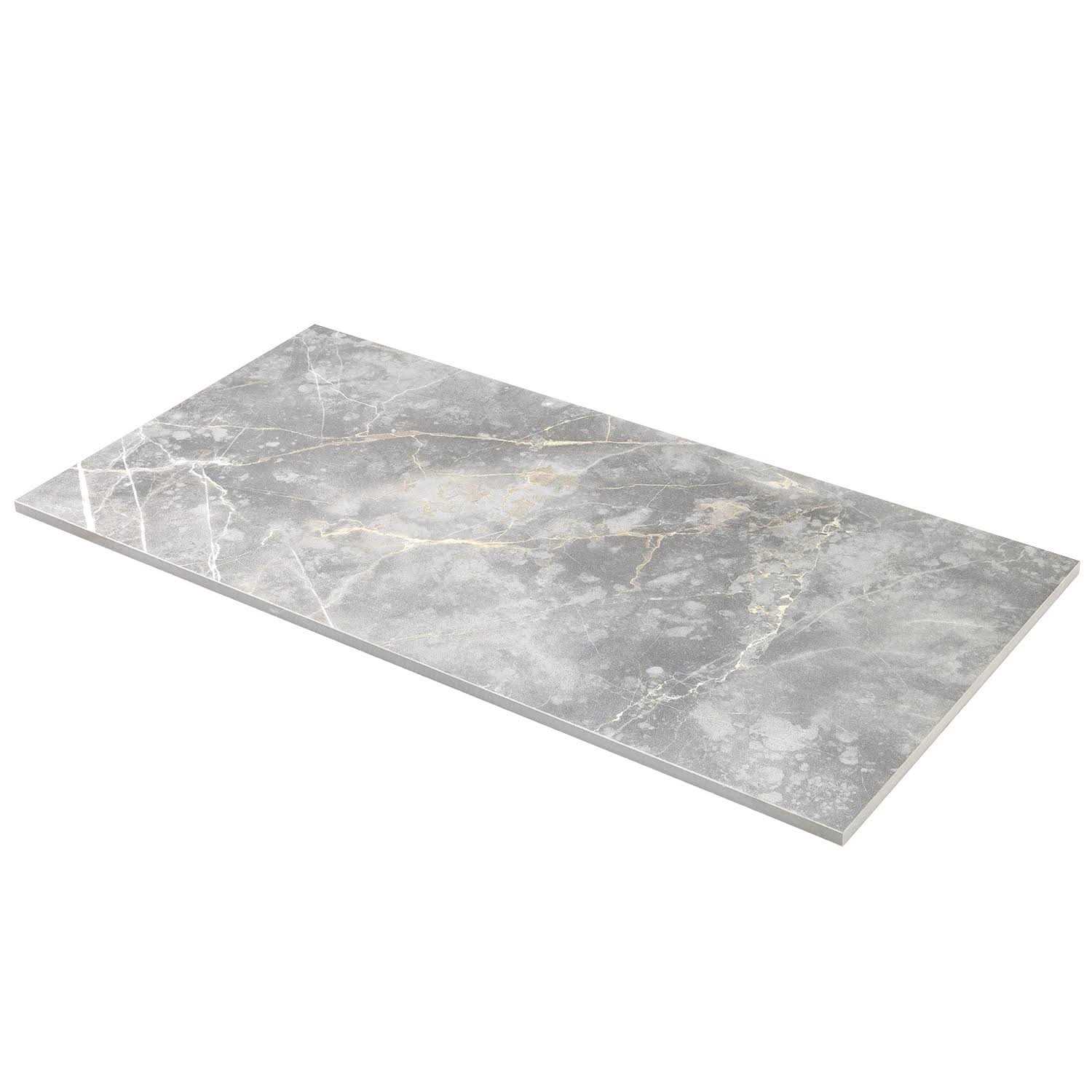 Ivy Hill Tile Marmo 11.81 in. x 23.62 in. Polished Marble Look Porcelain Floor and Wall Tile - Cheap Fitting