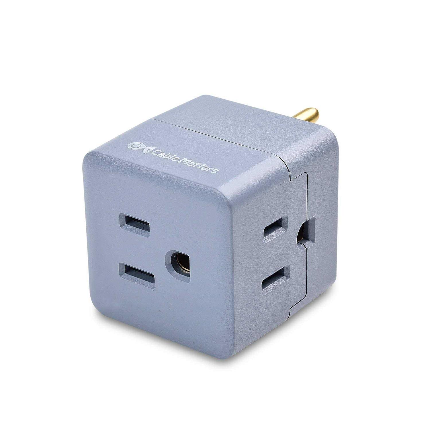 Cable Matters 3-Pack 3 Outlet Wall Adapter - Cheap Fitting