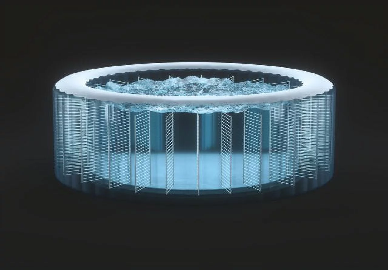 INTEX PureSpa™ Plus Bubble Inflatable Hot Tub Set - 4 Person Spa with Energy Efficient Spa Cover - Cheap Fitting