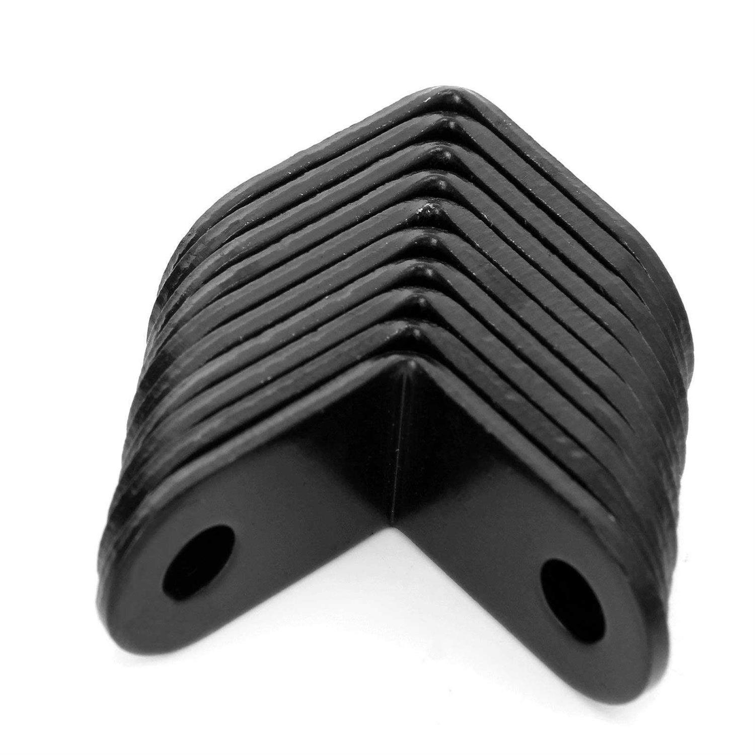 50 PCS Black Corner Brace 1×1 Inch Heavy Duty L Shaped Bracket Cast Iron Corner Bracket - Cheap Fitting