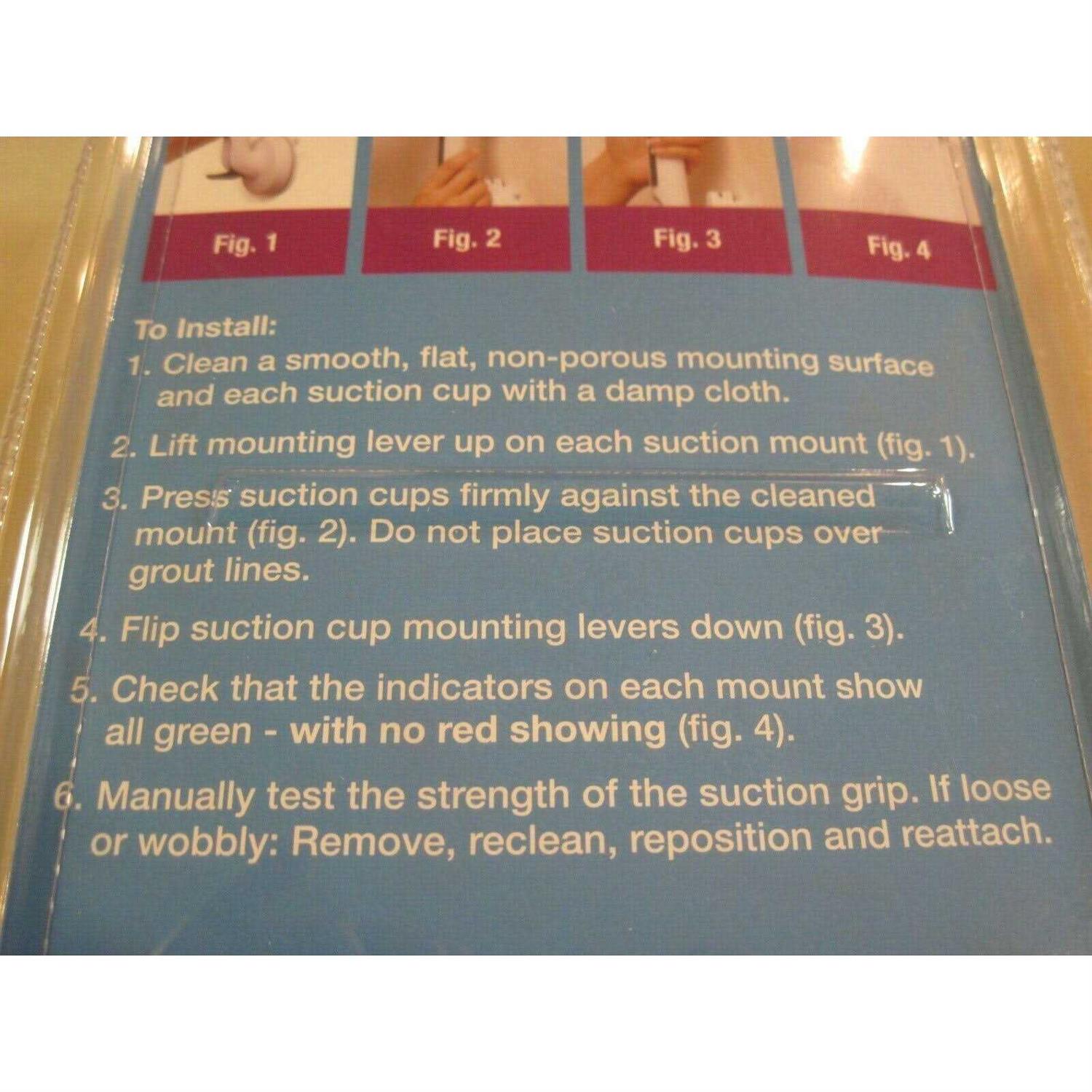 CVS Health Suction Assist Grab Bar - Cheap Fitting