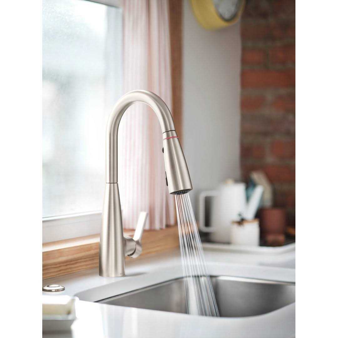 Moen Haelyn Single-Handle Pull-Down Sprayer Kitchen Faucet 87627BL - Cheap Fitting