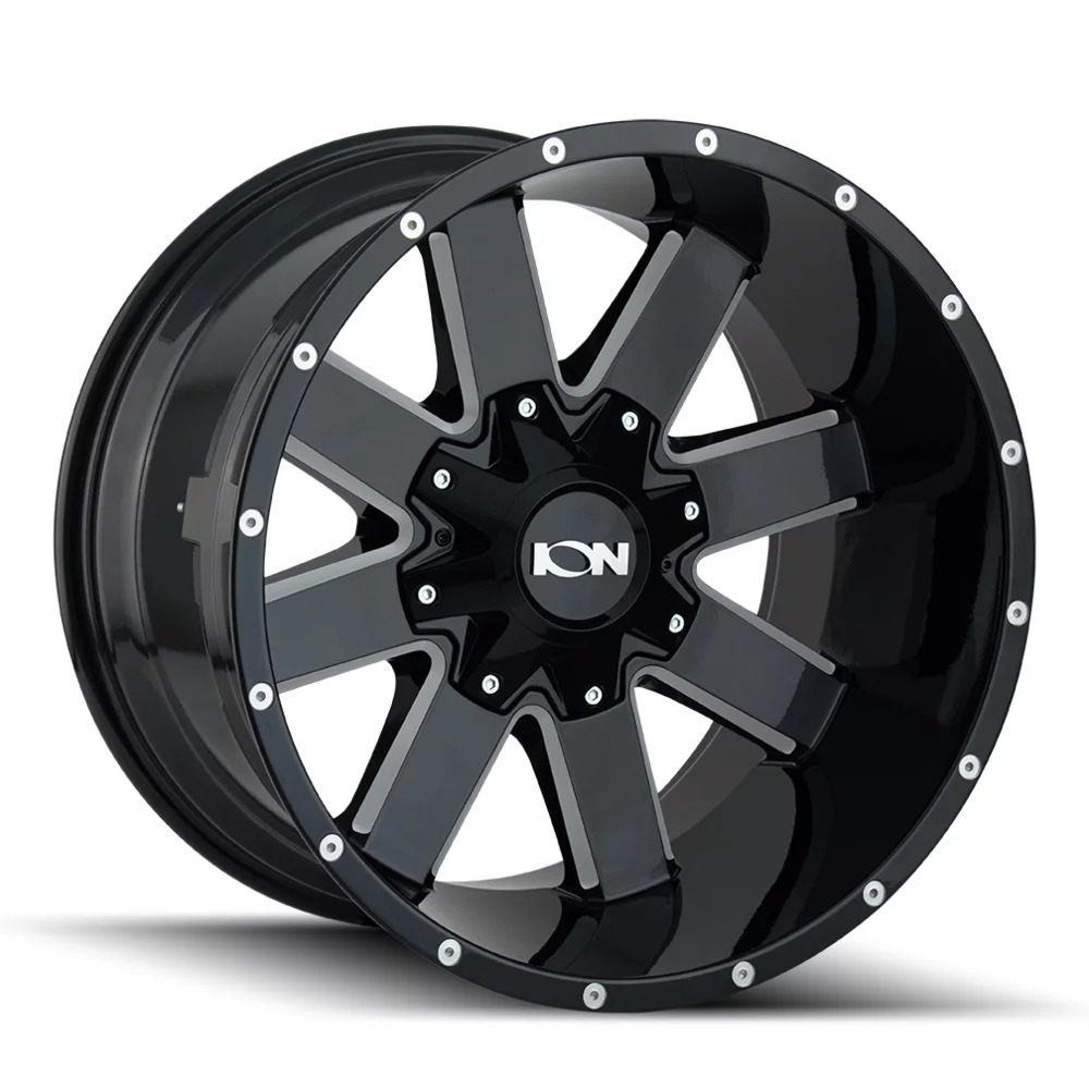 Ion 141 20X9 6X135/6X139.7 18Et 106Cb Gloss Black Milled - Cheap Fitting