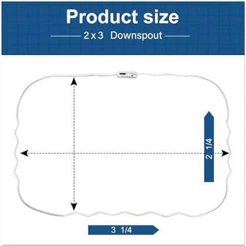 Vyh Downspout Gutter Y Connector 2×3 Upright High Gloss - Cheap Fitting
