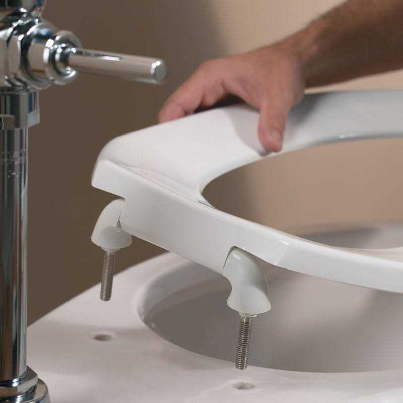 Bemis Elongated Commercial Open Front Toilet Seat - Cheap Fitting