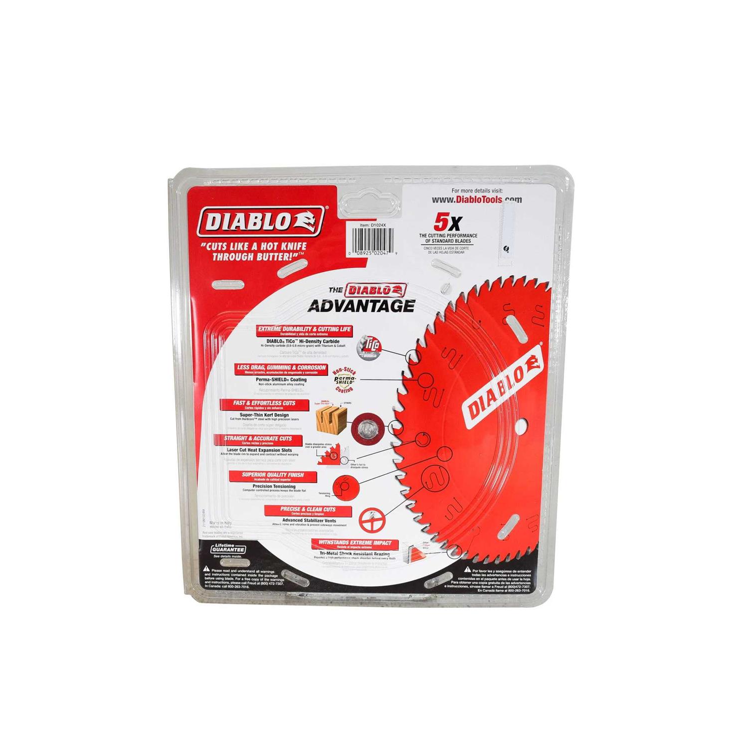 D1024X Diablo 24-Tooth Ripping Saw Blade - Cheap Fitting