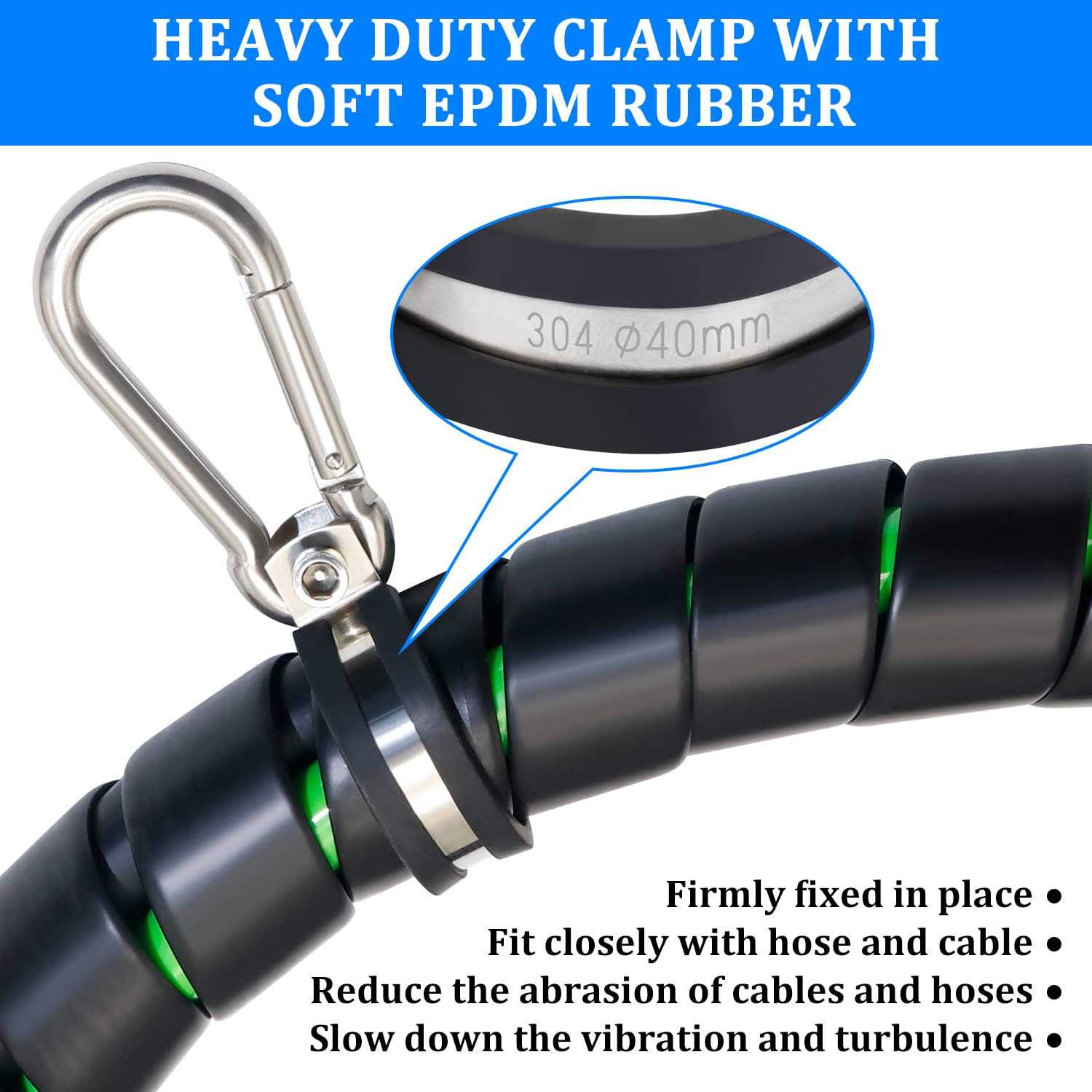 YiaChuii Hanger Bracket Assembly 2 Pack Stainless Steel Airpower Line Clamp for 3-in-One Wrap Air Hose Lines for Tractor Trailer Semi Truck - Cheap Fitting