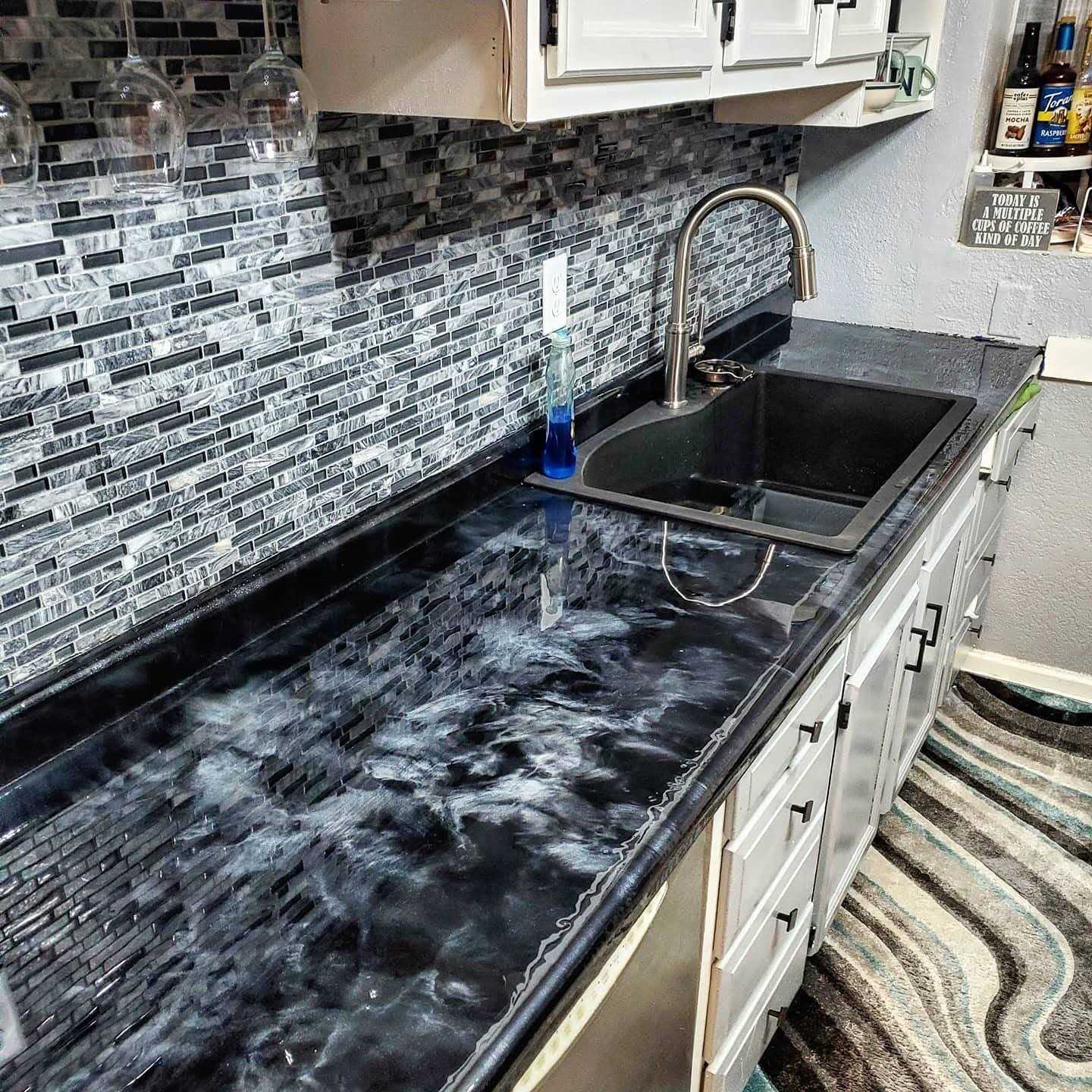 Stone Coat Countertops White Epoxy Undercoat – Epoxy Paint and Primer Mix for Coating MDF, Plywood, and Porous Materials! Great for DIY Countertop - Cheap Fitting