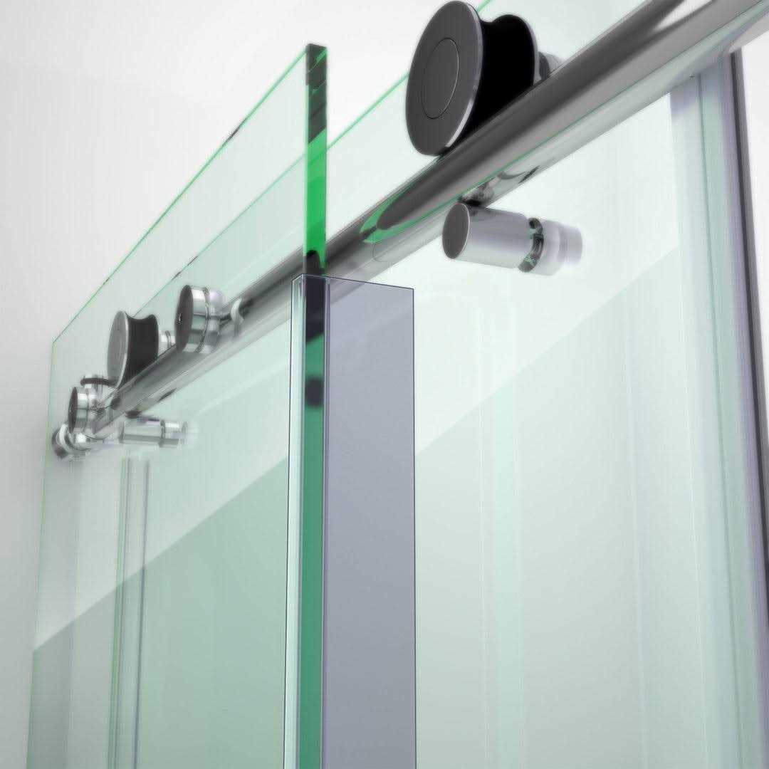 DreamLine 70-1/2 in. L x 3/8 in. H Clear Vinyl Seal Glass Shower Door - Cheap Fitting