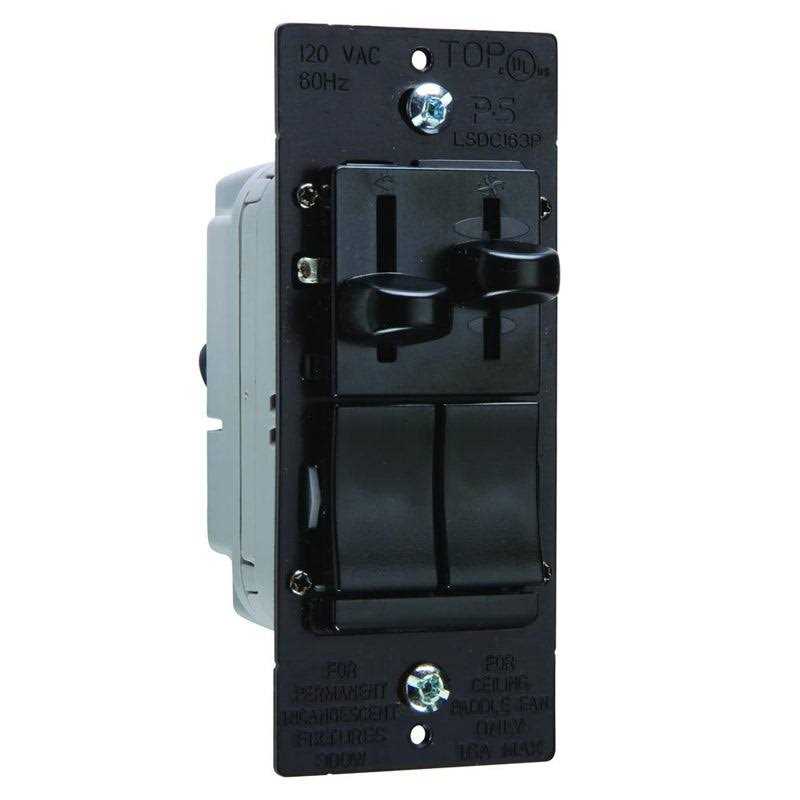 Pass & Seymour LSDC163PWV 300W Dual Control Slide Fan Control & Light Dimmer - Cheap Fitting
