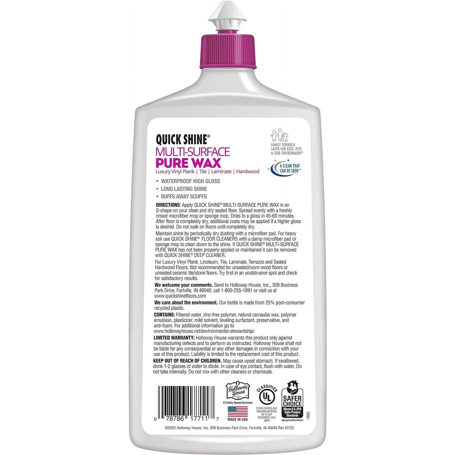 Holloway House Floor WAX Industrial Pure 27 OZ - Cheap Fitting