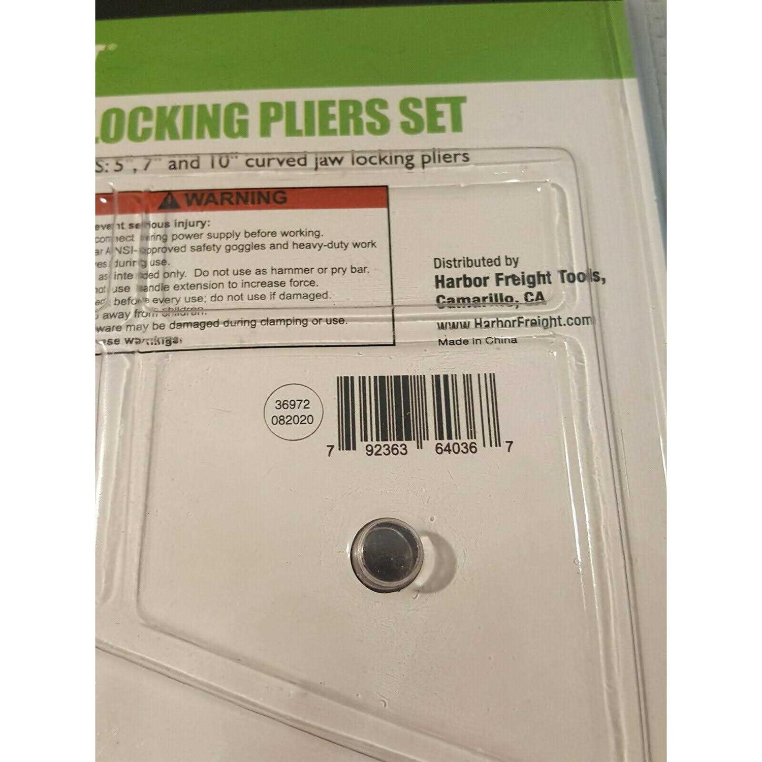 Pittsburgh Curved Jaw Locking Pliers Set - Cheap Fitting