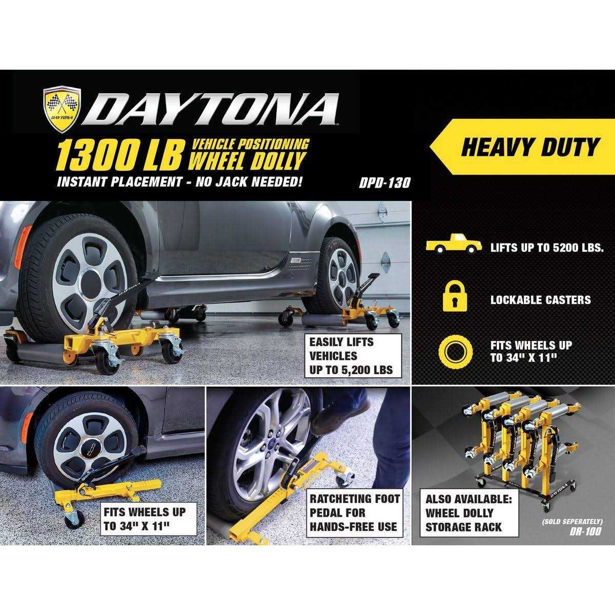 Daytona Wheel Dolly Storage Rack - Cheap Fitting