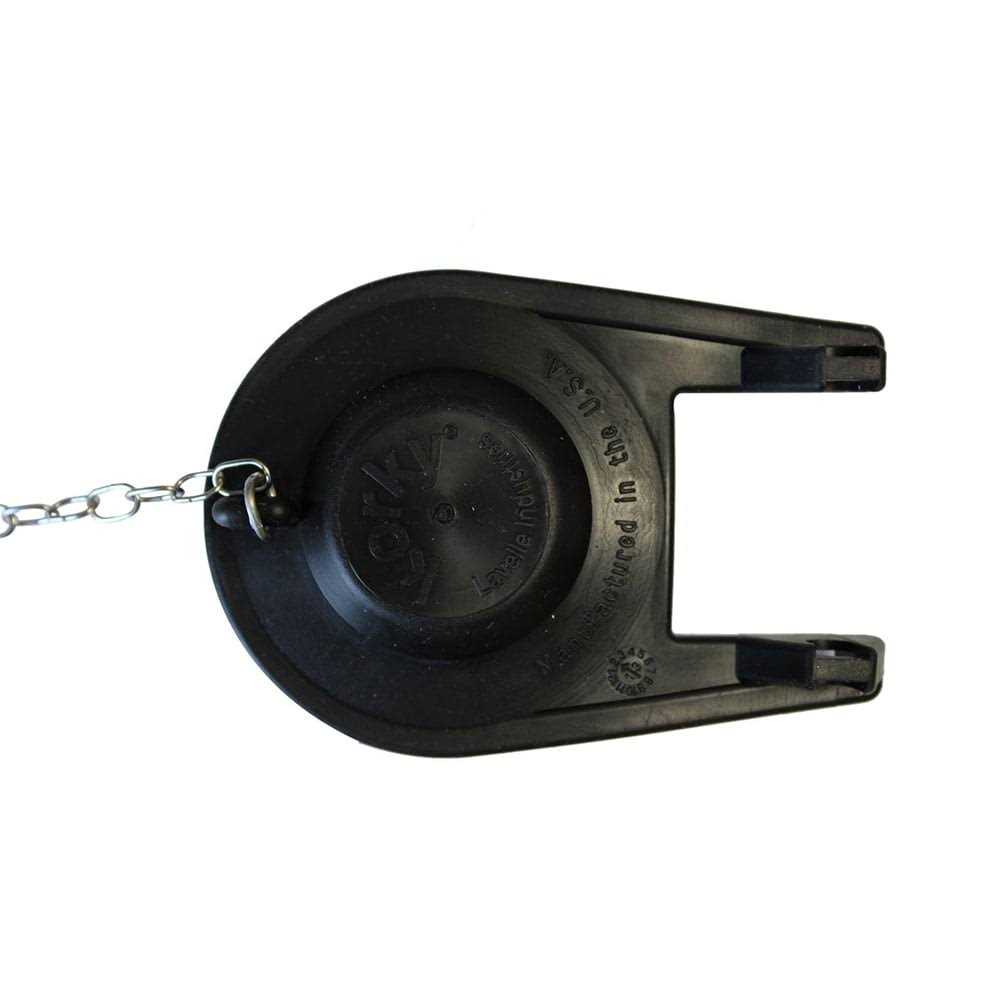Korky Black Toilet Flapper - Cheap Fitting