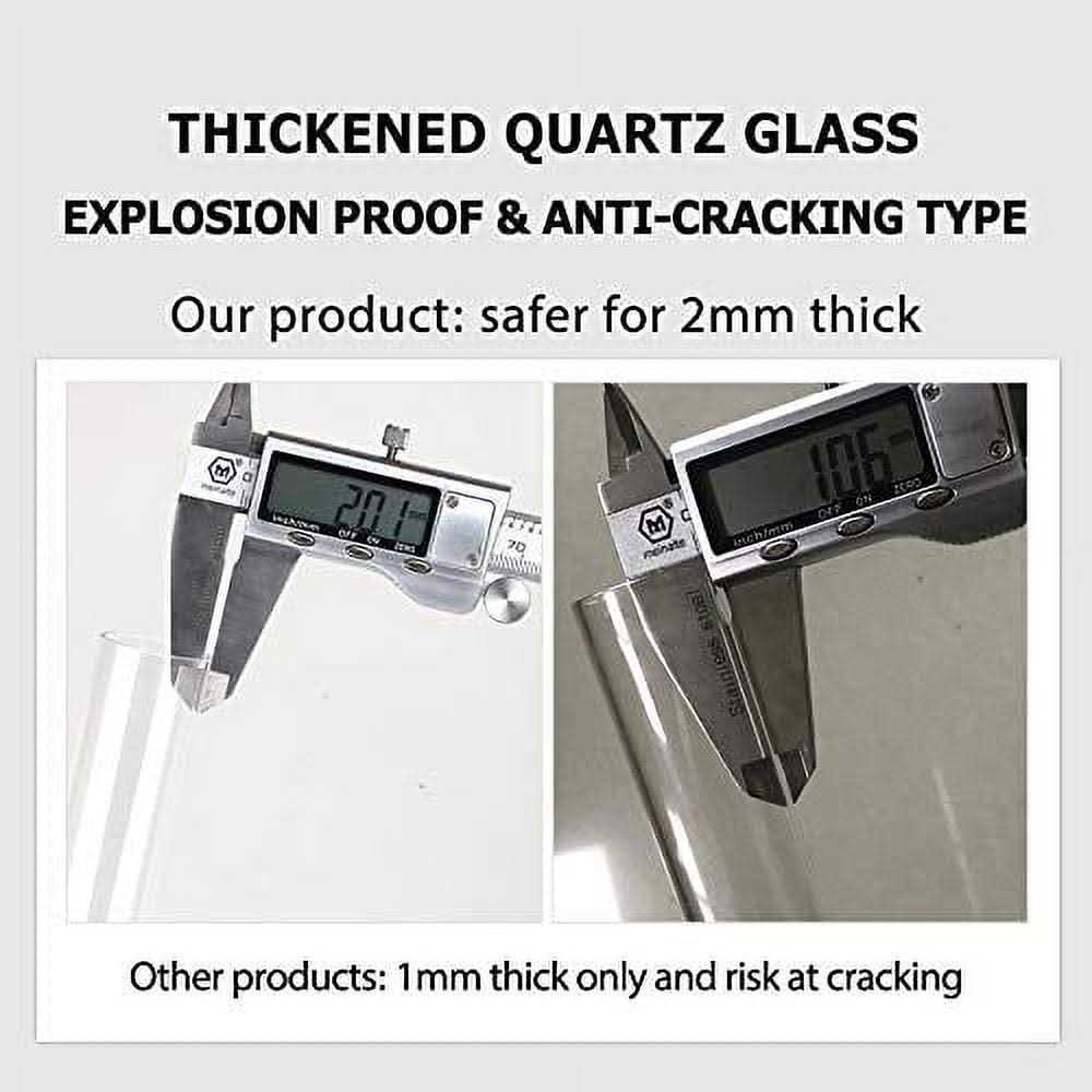 Orlushy Submersible Aquarium Heater Adjustable Fish Tahk Heater with 2 Suction Cups Free Thermometer Suitable for Marine Saltwater and - Cheap Fitting