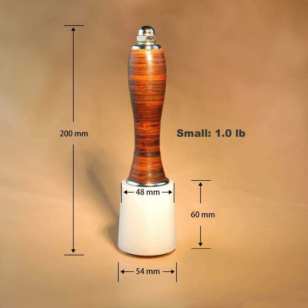 OWDEN Professional leather carving hammer,leathercraft hammer,High quality nylon head with leather grip handle,leather tools - Cheap Fitting