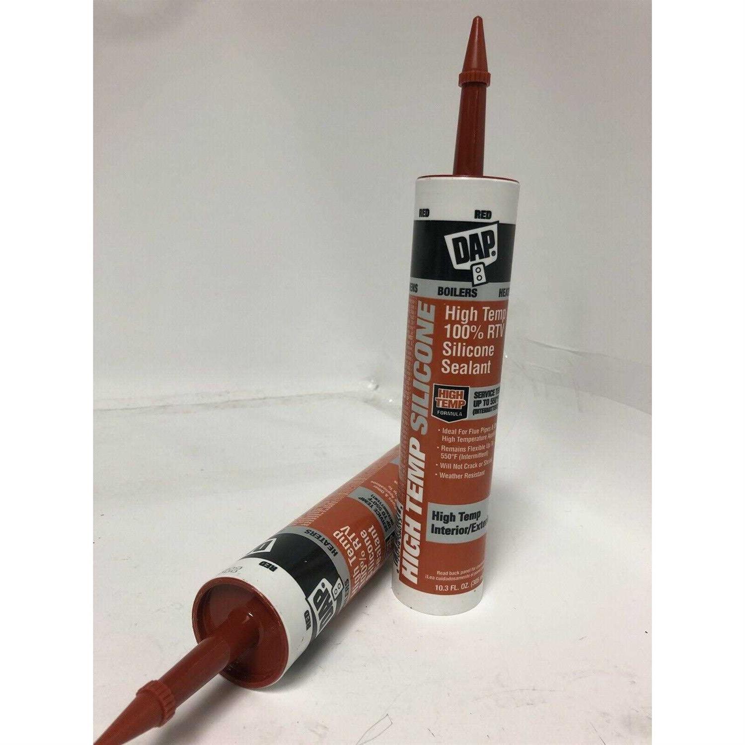 DAP Red 100% RTV Silicone Sealant 10.3 oz 08013 - Cheap Fitting