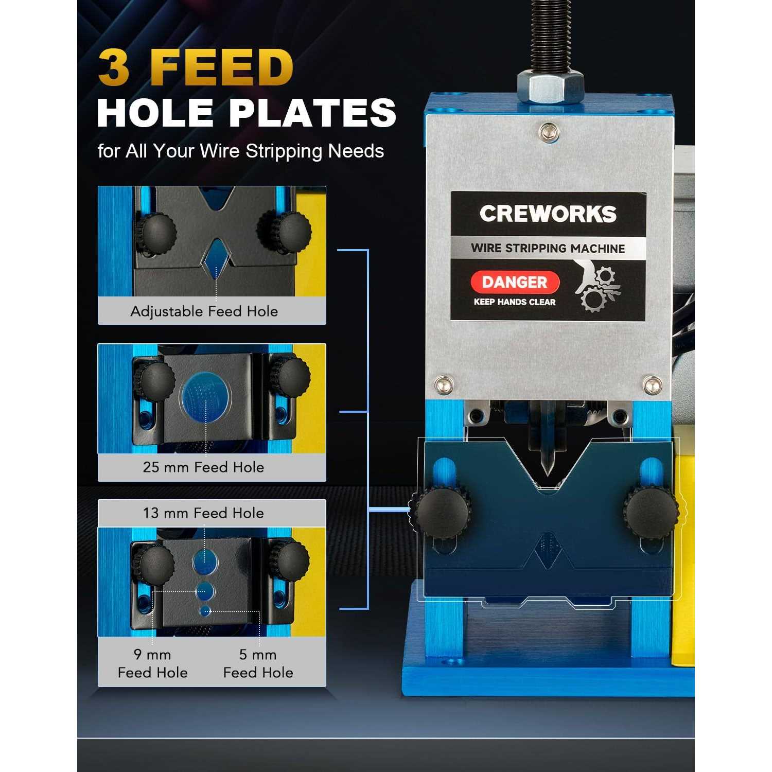 Creworks Automatic Wire Stripping Machine For 0.06-1 Copper Wires - Cheap Fitting