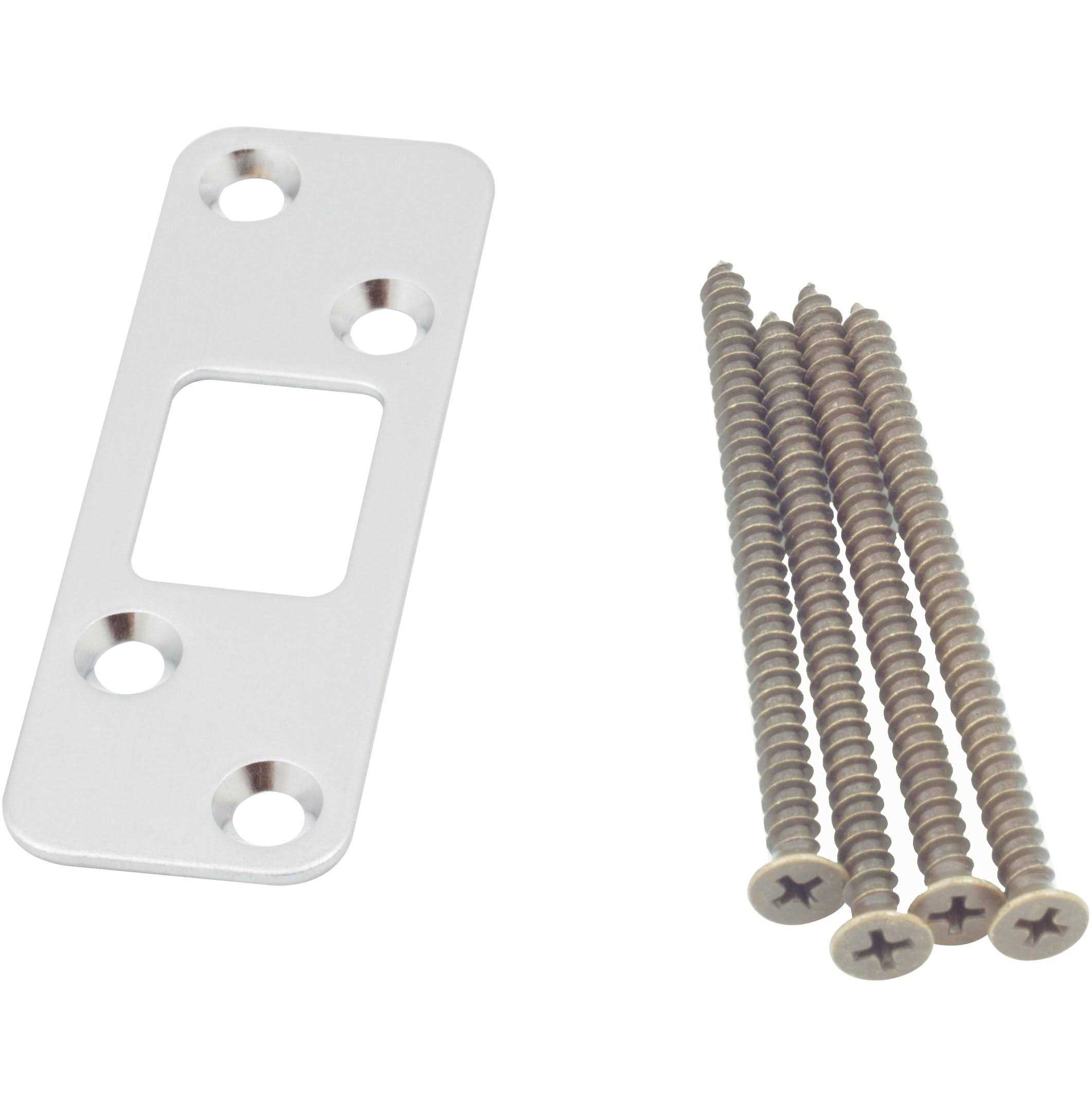 Stone Harbor Hardware Round Corner Deadbolt Strike 1-Inch by 2 1/4-Inch - Cheap Fitting