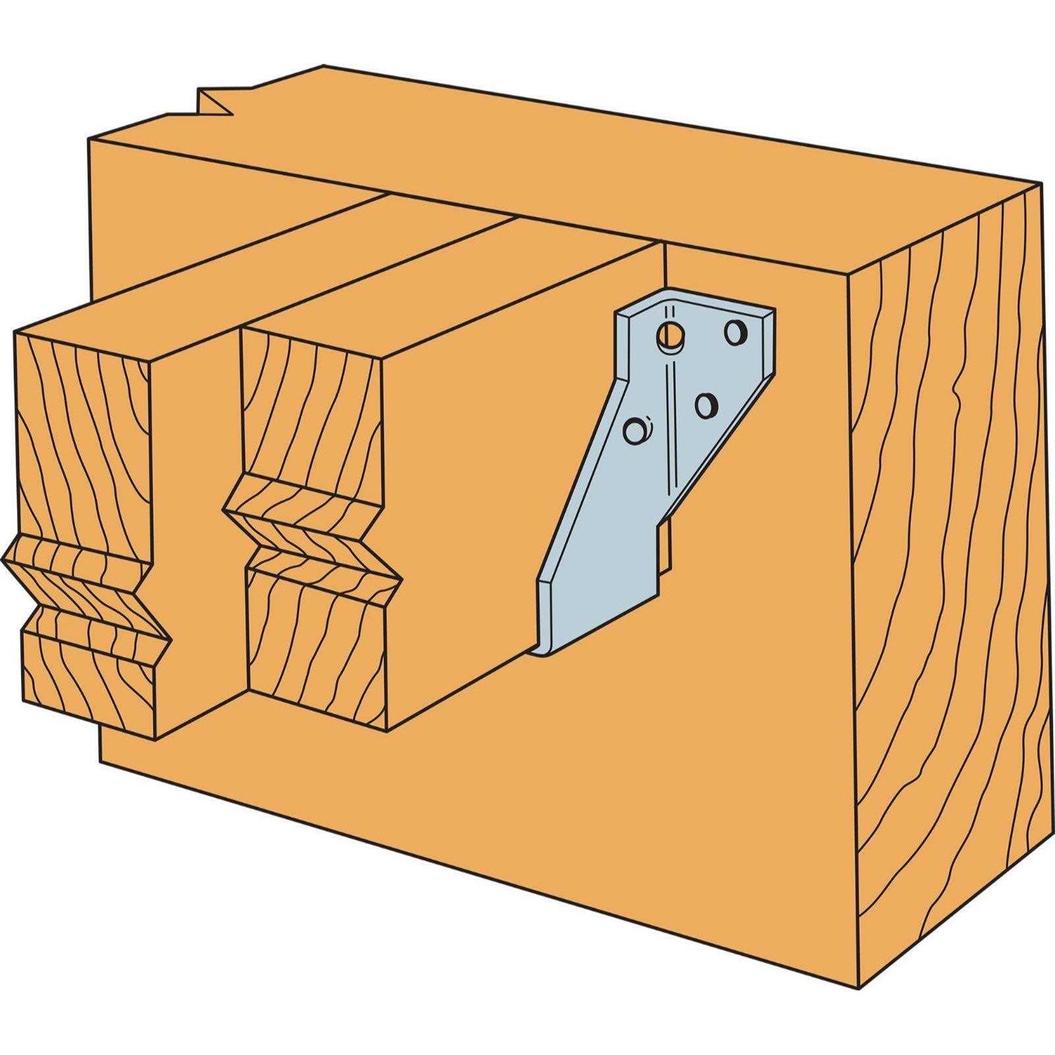 Simpson LUS24-2 Double 2×4 Face Mount Hanger - Cheap Fitting