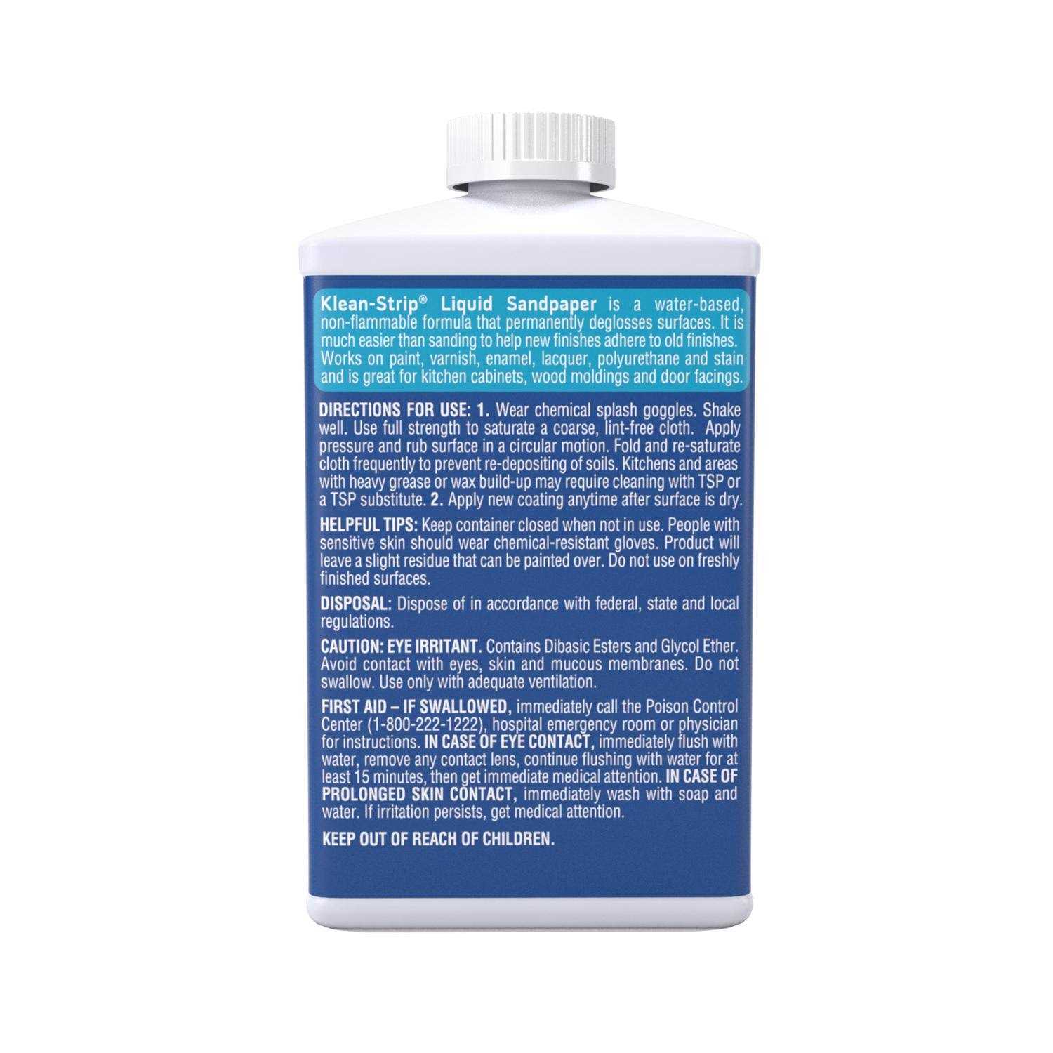 Klean Strip Easy Sander Liquid Deglosser - Cheap Fitting