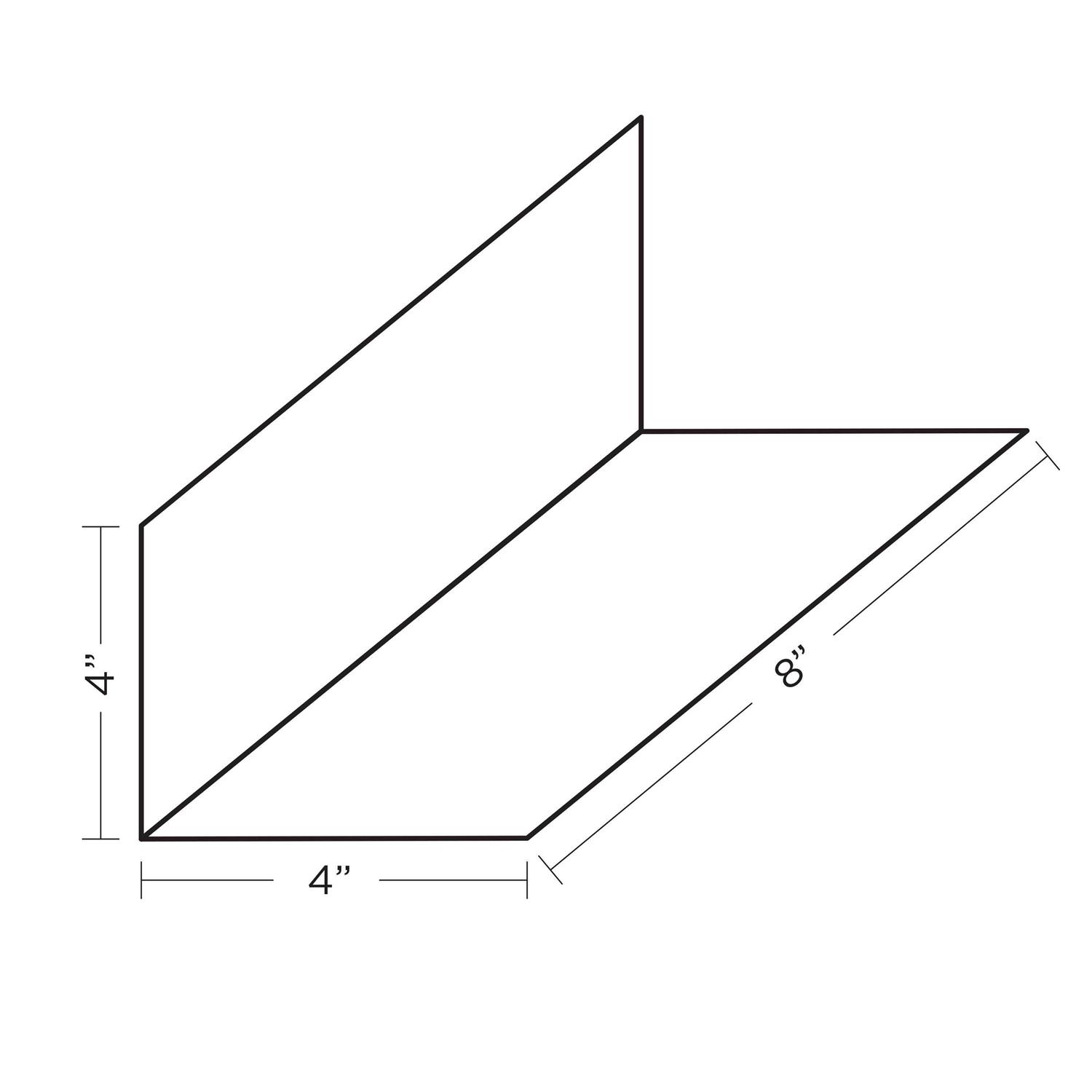 Union Corrugating 4-in x 4-in Black Aluminum Step Flashing - Cheap Fitting