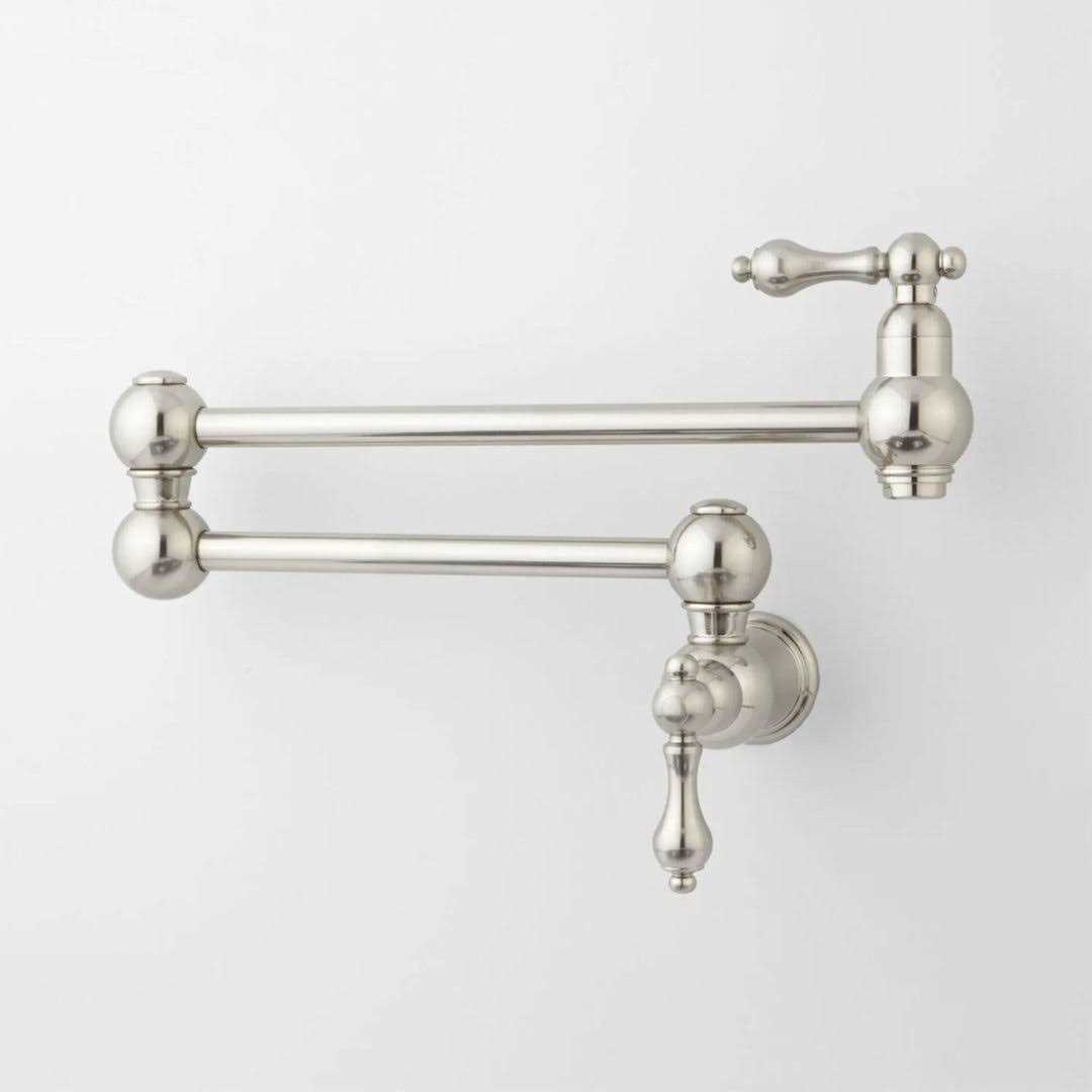 Signature Hardware 917488 Vivan Double Handle Wall Mounted Pot Filler - Cheap Fitting