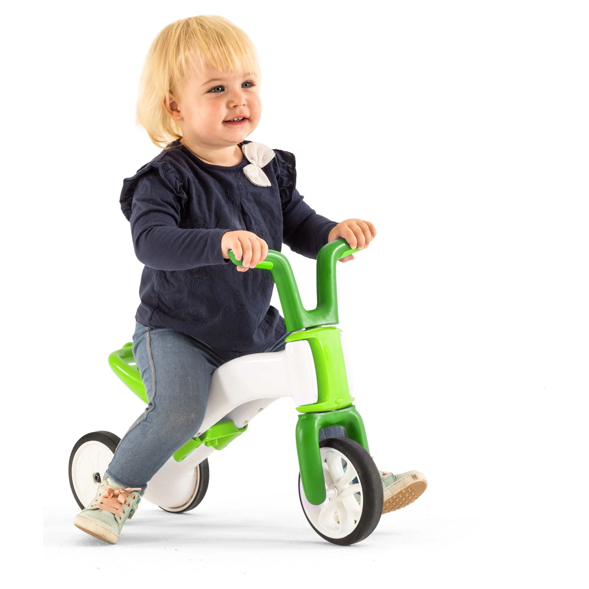 Chillafish Bunzi Gradual Balance Bike and Tricycle,6 inches, 2-in-1 Ride on Toy for 1-3 Years Old, Silent Non-Marking Wheels, Lime - Cheap Fitting