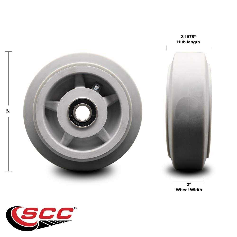 Service Caster 6 x 2 In Replacement Only for Haul Master Appliance Dolly Hand Truck - Cheap Fitting