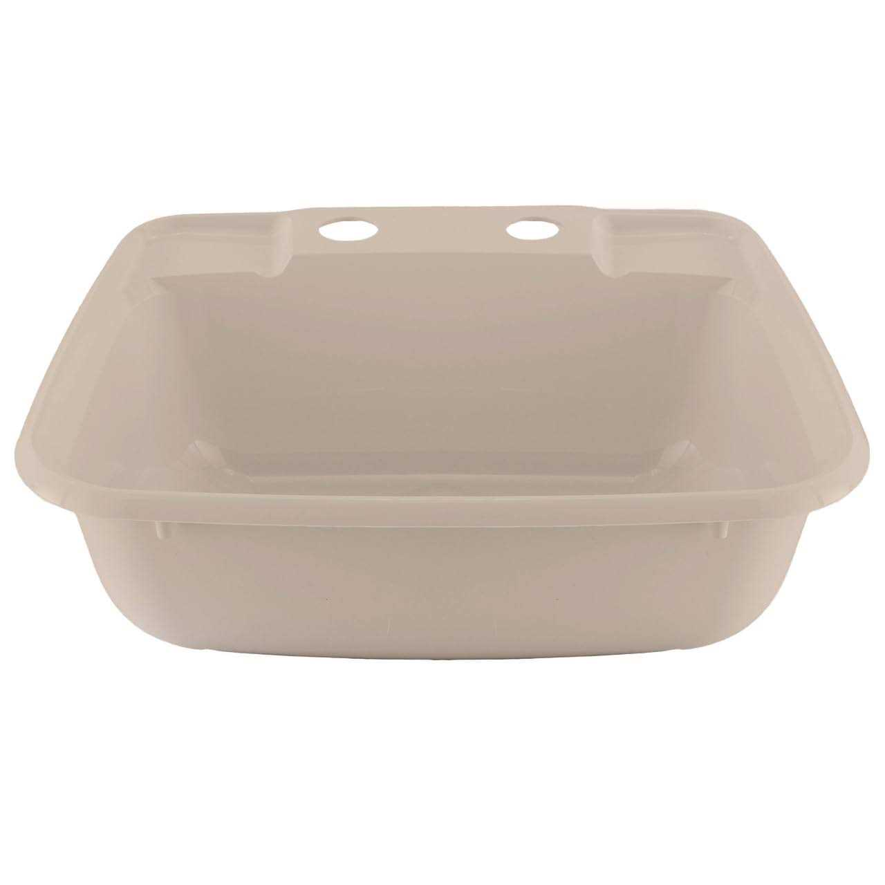 RecPro Rectangle RV Bathroom Sink Single Bowl Lavatory Sink - Cheap Fitting