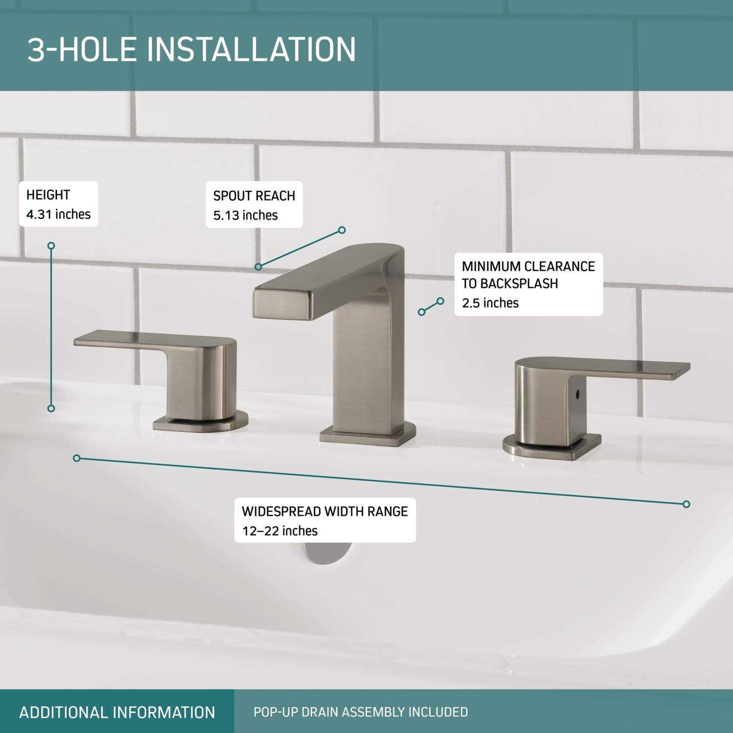 Peerless Xander Two Handle Widespread Bathroom Faucet P3519LF - Cheap Fitting