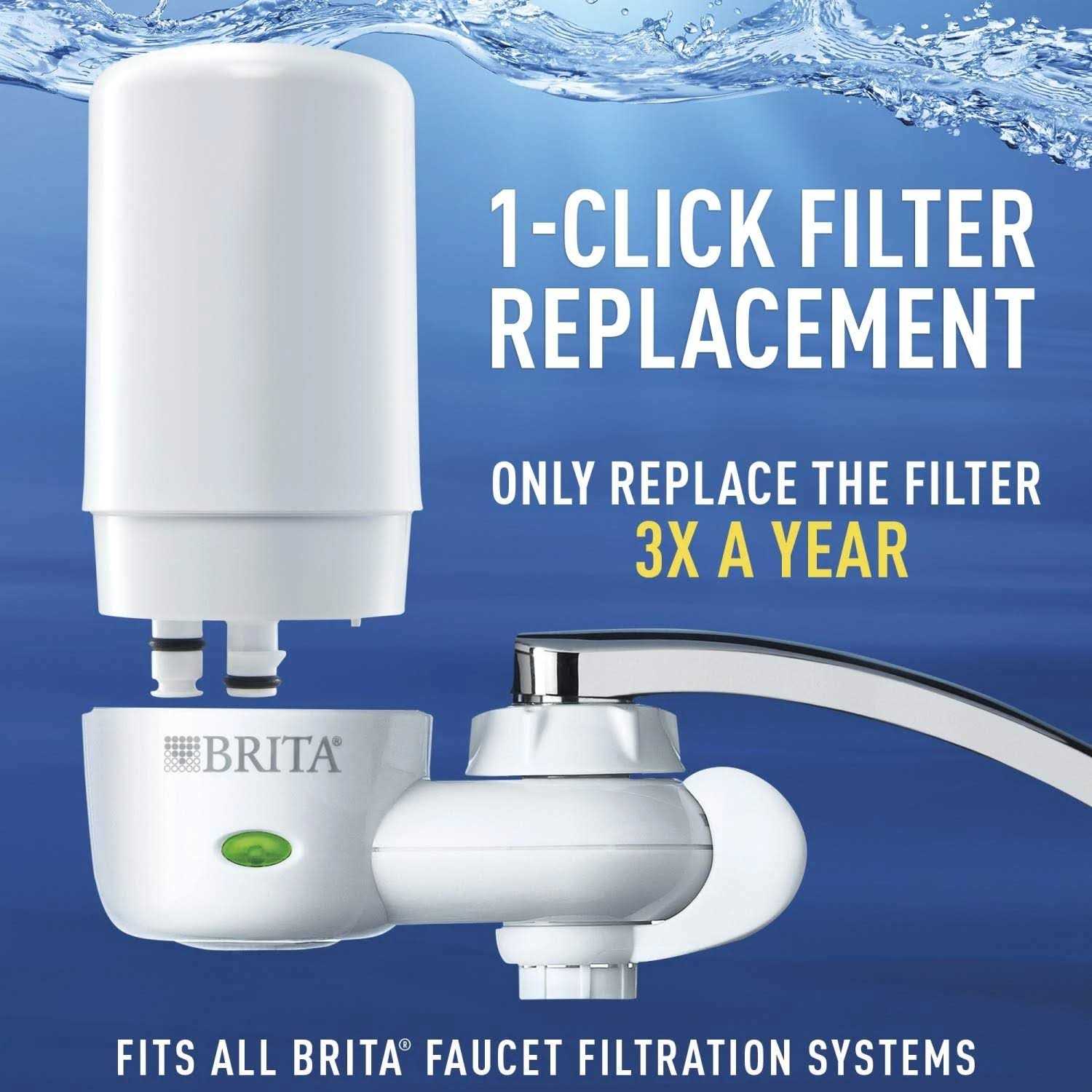 Brita Faucet Mount System Replacement Filter Reduces Lead - Cheap Fitting