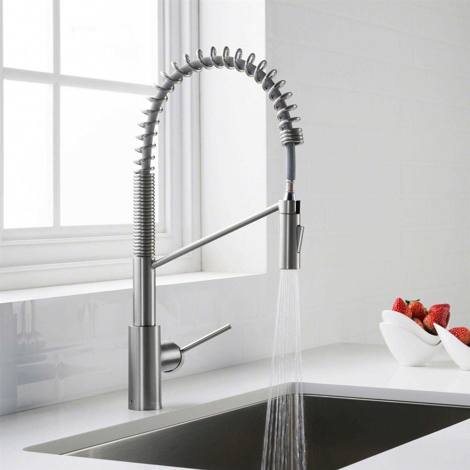 Kraus Oletto Commercial Pull-Down Single Handle Kitchen Faucet KPF-2631CH - Cheap Fitting